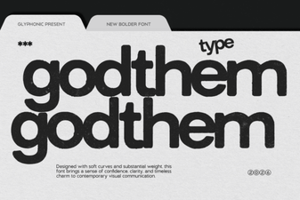 The Godthem Font for Creative Design Projects