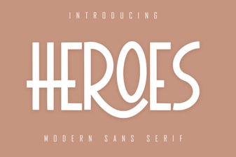 Heroes Font: Creative Design Inspiration