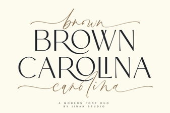 Brown Carolina Duo Font for Creative Projects