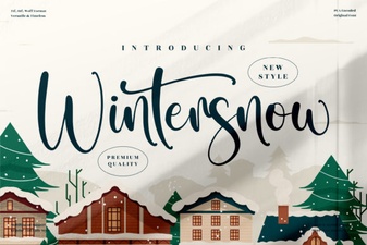 A Winter Font for Your Holiday Projects